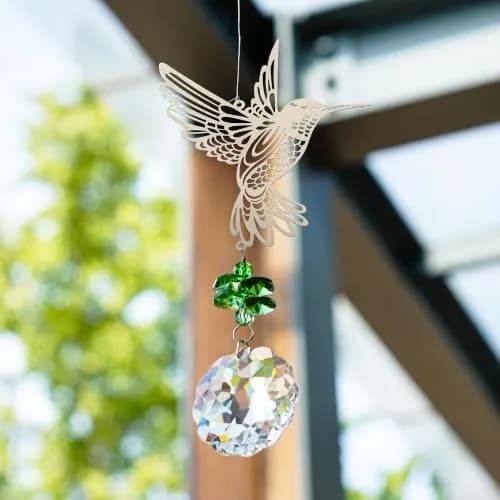 H&D HYALINE & DORA Crystal Hummingbird Flower Prism Window Suncatcher 41cm (16.1in) | Rainbow Maker Decor thumbnail 6