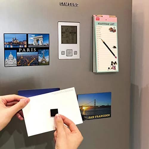 APPLAB White Decorative Magnet Squares 120 Pieces | Strong Adhesive & Scratch-Resistant (20x20x2mm) thumbnail 4