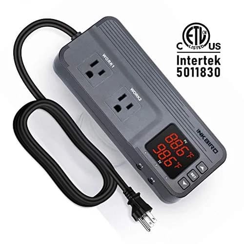 Inkbird Temperature and Humidity Controller ITC-608T | Dual Stage Thermostat for Grow Tents & Greenhouses thumbnail 7