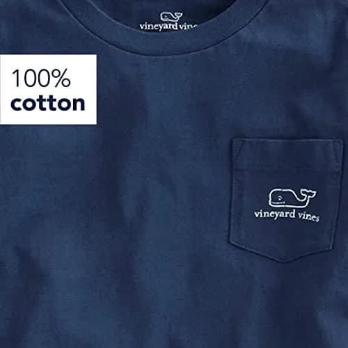 vineyard vines Boys' Long Sleeve Vintage Whale Pocket T-Shirt, Blue Blazer, Large | Classic Vintage Style for Boys thumbnail 4