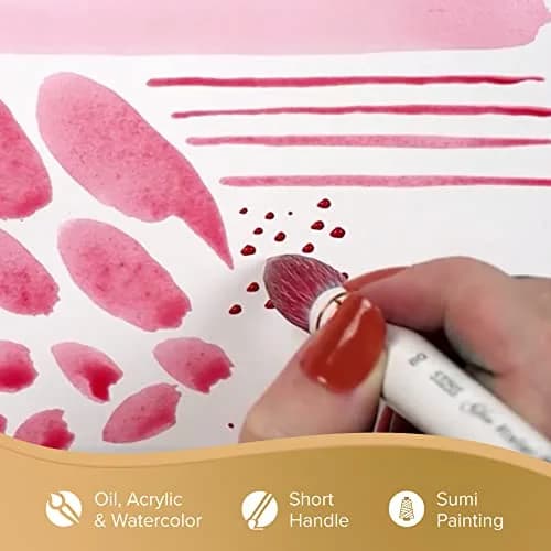 Silver Brush Limited Silver Atelier Goat Hair Blending Quill Brush | Premium Artist Brush for Acrylic & Watercolor thumbnail 3