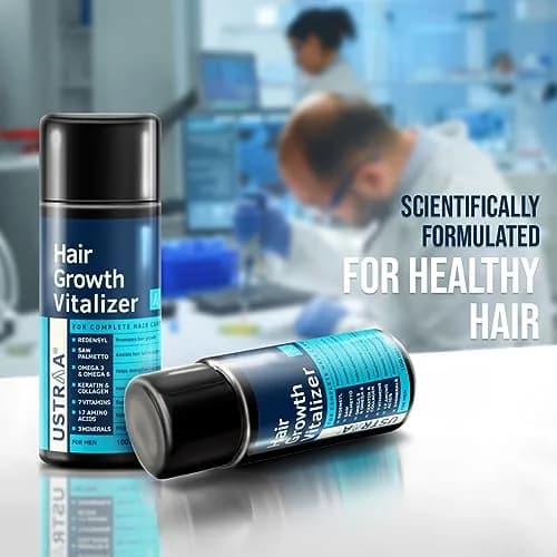 Ustraa Hair Growth Vitalizer Serum 100ml (3.4 Fl Oz) | Clinically Proven Redensyl for Hair Growth thumbnail 3