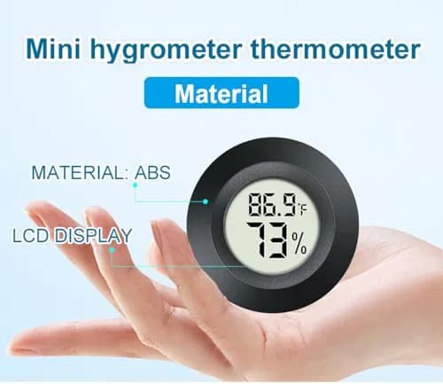 JEDEW Digital Humidity Meter & Thermometer 2 Pack | Measures 0-70°C (32-158°F) & 10-99% RH thumbnail 5
