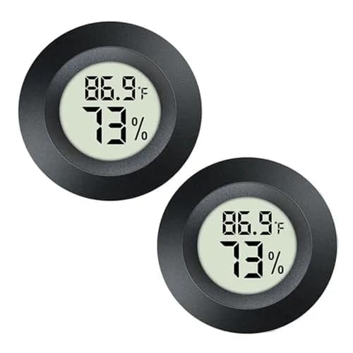 JEDEW Digital Humidity Meter & Thermometer 2 Pack | Measures 0-70°C (32-158°F) & 10-99% RH thumbnail 1