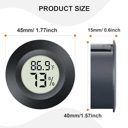 JEDEW Digital Humidity Meter & Thermometer 2 Pack | Measures 0-70°C (32-158°F) & 10-99% RH thumbnail 2