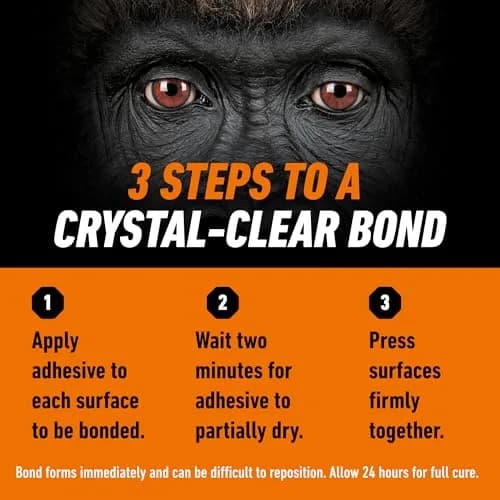 Gorilla Clear Grip Adhesive for Diamond Art & Jewelry 0.8 oz (0.2 fl oz Each) | Instant Clear Bond for Crafts & Repairs thumbnail 6