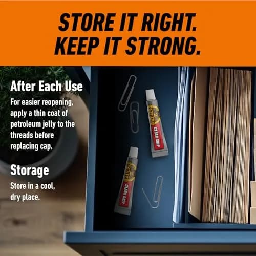 Gorilla Clear Grip Adhesive for Diamond Art & Jewelry 0.8 oz (0.2 fl oz Each) | Instant Clear Bond for Crafts & Repairs thumbnail 7