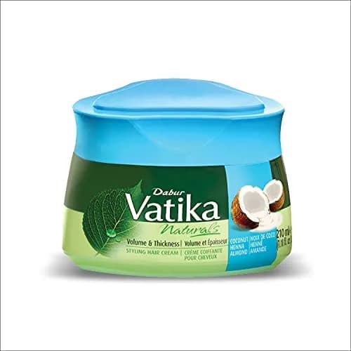Vatika Naturals Hair Styling Cream - Coconut 210 ml | Curl & Wavy Hair Care, Daily Use, Lightweight & Nourishing thumbnail 1
