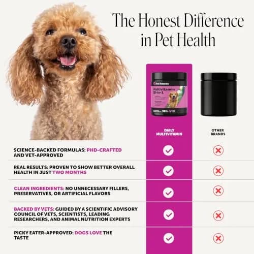 Pet Honesty Vet Recommended 10-in-1 Dog Multivitamin, 90 Ct, Chicken | Complete Dog Nutrition & Joint Support thumbnail 5