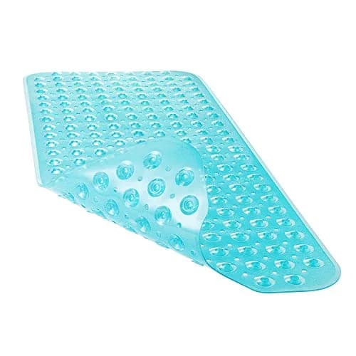 YINENN Bath and Shower Safety Mats 40x16 inch | Non Slip with Suction Cups for Bathroom, Extra Large, Machine Washable, Green thumbnail 1