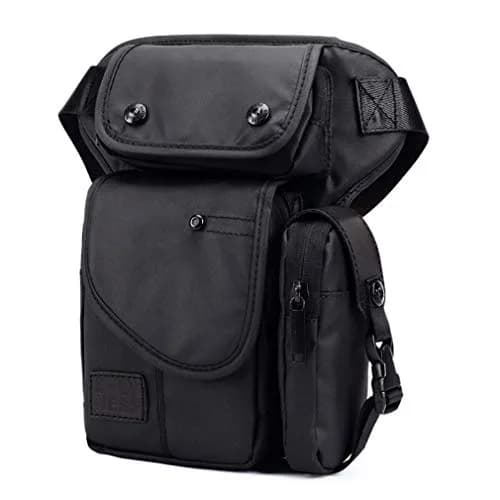 Hebetag Motorcycle Drop Leg Bag Outdoor Waist Pack for Men Women Thigh Waist Fanny Pack Travel Sports Bike Riding Cycling Fishing Camping Hiking Pouch Daypack | Water-Resistant Oxford, Adjustable Straps thumbnail 3