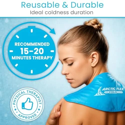 Arctic Flex Neck Ice Pack 2 Pack | Flexible Cold Compress for Neck & Shoulder Relief thumbnail 3