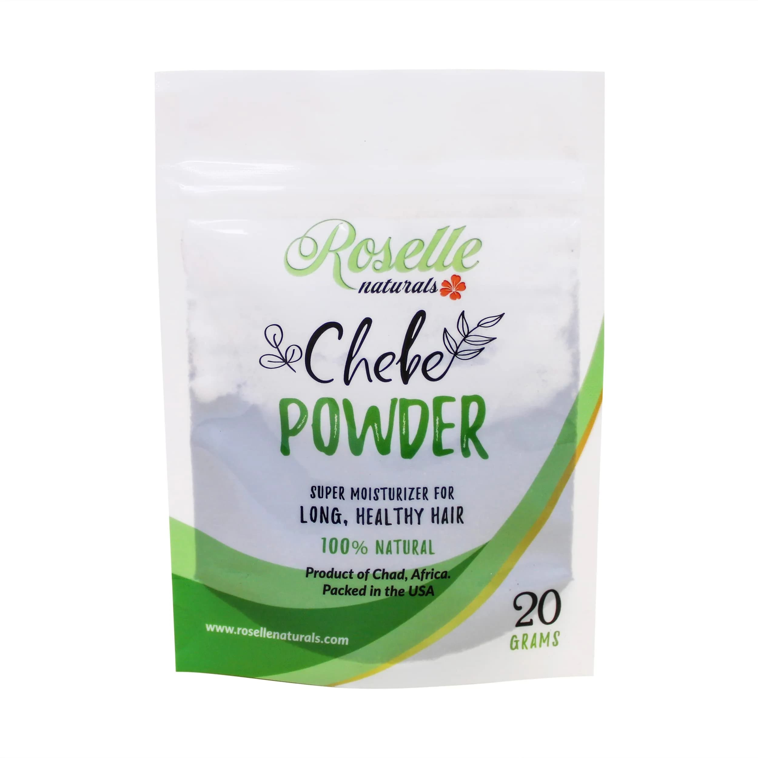 Roselle Naturals Chebe Powder 20g (0.7 oz) | Traditional African Hair Growth & Moisturizing Treatment - main product image