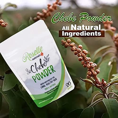 Roselle Naturals Chebe Powder 20g (0.7 oz) | Traditional African Hair Growth & Moisturizing Treatment thumbnail 4