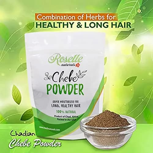 Roselle Naturals Chebe Powder 20g (0.7 oz) | Traditional African Hair Growth & Moisturizing Treatment thumbnail 5