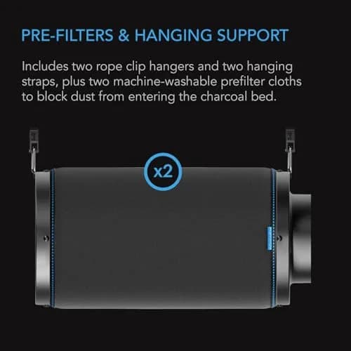 AC Infinity Air Carbon Filter 4" with Premium Australian Charcoal | 210 CFM Airflow for Grow Tents thumbnail 6