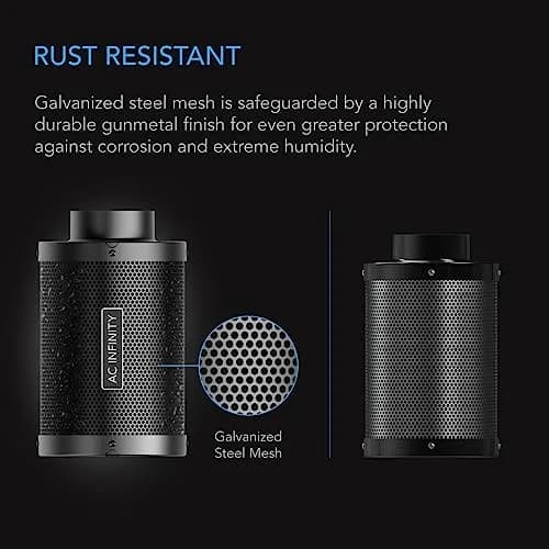 AC Infinity Air Carbon Filter 6" (156g) | 410 CFM Odor Control for Grow Tents thumbnail 4
