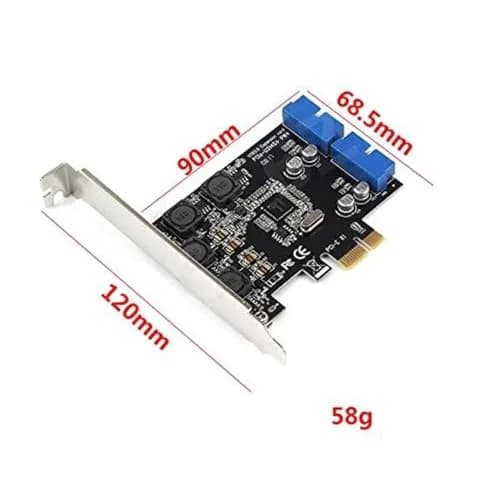 Mustpoint PCI-E X1 to 2 Ports 19 Pin USB 3.0 Header Card | Expands 4 USB 3.0 Ports thumbnail 5