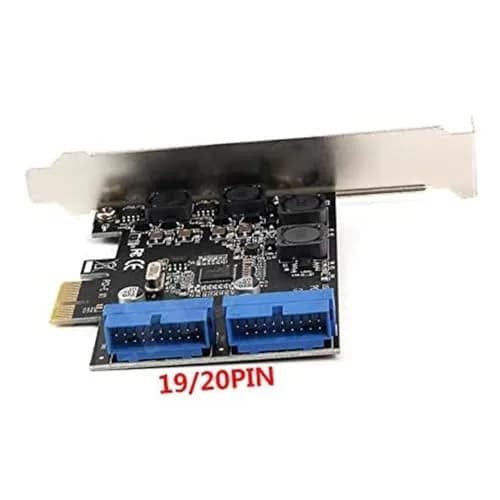 Mustpoint PCI-E X1 to 2 Ports 19 Pin USB 3.0 Header Card | Expands 4 USB 3.0 Ports thumbnail 2