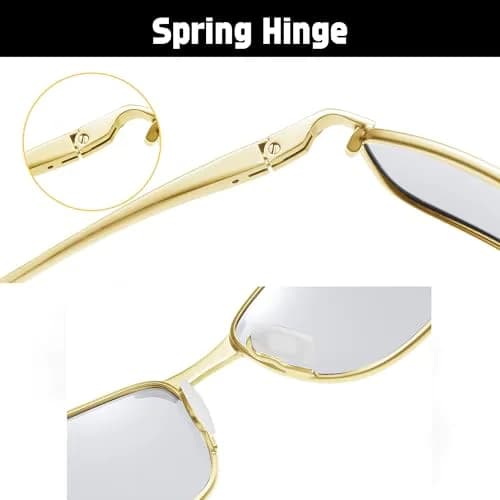 FEISEDY Classic Polarized Photochromic Sunglasses 58mm (2.32 inches) | Adapts to Light, Protects Eyes thumbnail 2