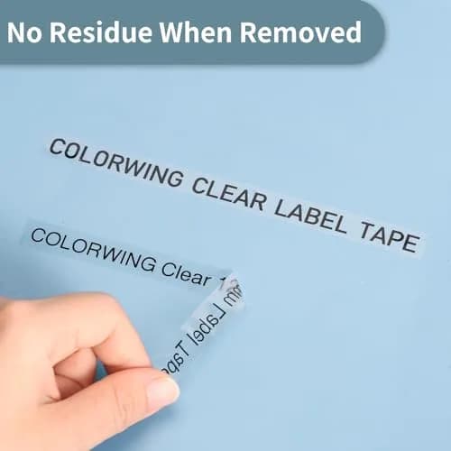 COLORWING Compatible Brother TZ Tape 12mm Black on Clear Laminated Label Tape 3-Pack | Durable & Easy Peel thumbnail 4