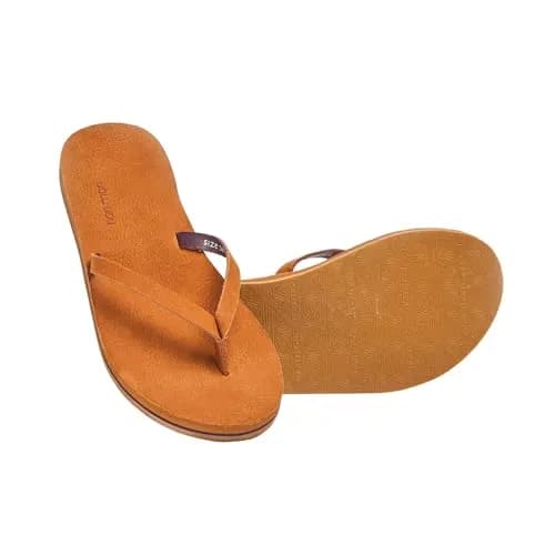 Hari Mari Meadows Tobacco 7 M | Women's Flip-Flops with Nubuck Leather & Arch Support for Comfort thumbnail 7