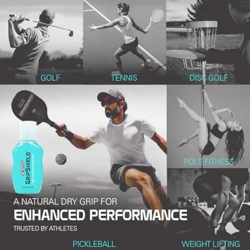 2Toms GripShield Non-Sticky Grip Enhancer Liquid Bottle, 44ml (1.5 Fl Oz) x 3 Bottles | Sweat-Resistant Grip for Sports thumbnail 4