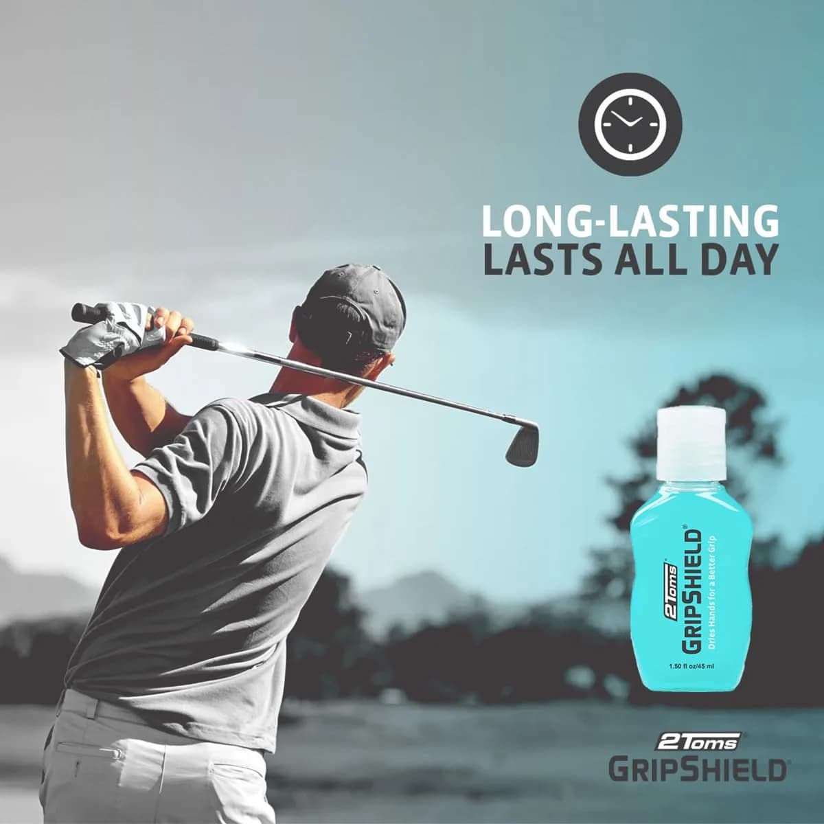 2Toms GripShield Non-Sticky Grip Enhancer Liquid Bottle, 44ml (1.5 Fl Oz) x 3 Bottles | Sweat-Resistant Grip for Sports - view 7