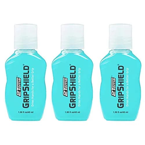 2Toms GripShield Non-Sticky Grip Enhancer Liquid Bottle, 44ml (1.5 Fl Oz) x 3 Bottles | Sweat-Resistant Grip for Sports thumbnail 1