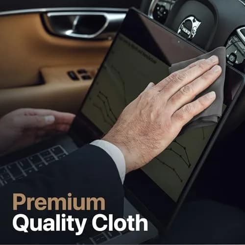 Kuzy Premium Microfiber Cleaning Cloths 11.5 x 7.5 inches (3 Pack, Gray) | Lint-Free Screen & Lens Cleaner thumbnail 6