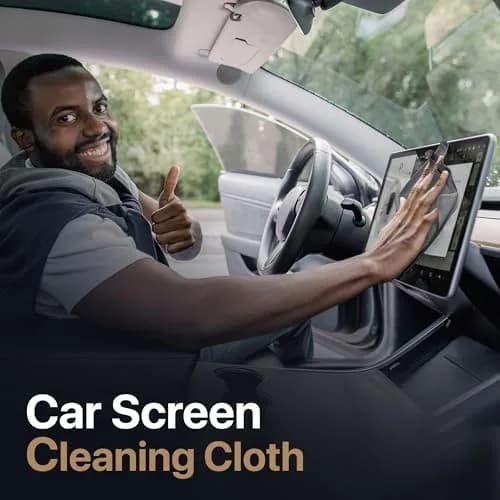 Kuzy Premium Microfiber Cleaning Cloths 11.5 x 7.5 inches (3 Pack, Gray) | Lint-Free Screen & Lens Cleaner thumbnail 7