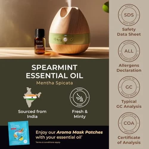 Gya Labs Spearmint Essential Oil 10ml (0.34 Fl Oz) | Refreshing Scent for Diffusers & Candle Making thumbnail 6