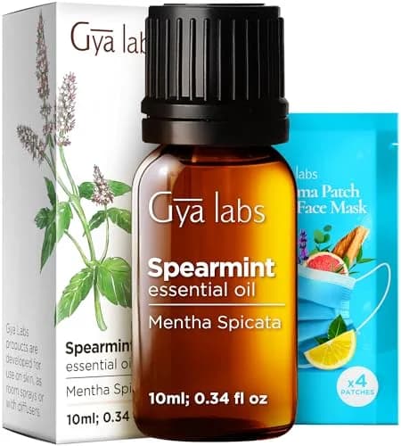 Gya Labs Spearmint Essential Oil 10ml (0.34 Fl Oz) | Refreshing Scent for Diffusers & Candle Making thumbnail 1