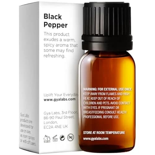 Gya Labs Black Pepper Essential Oil 10ml (0.34 Fl Oz) | Warming Aroma for Candle Making & Aromatherapy thumbnail 2