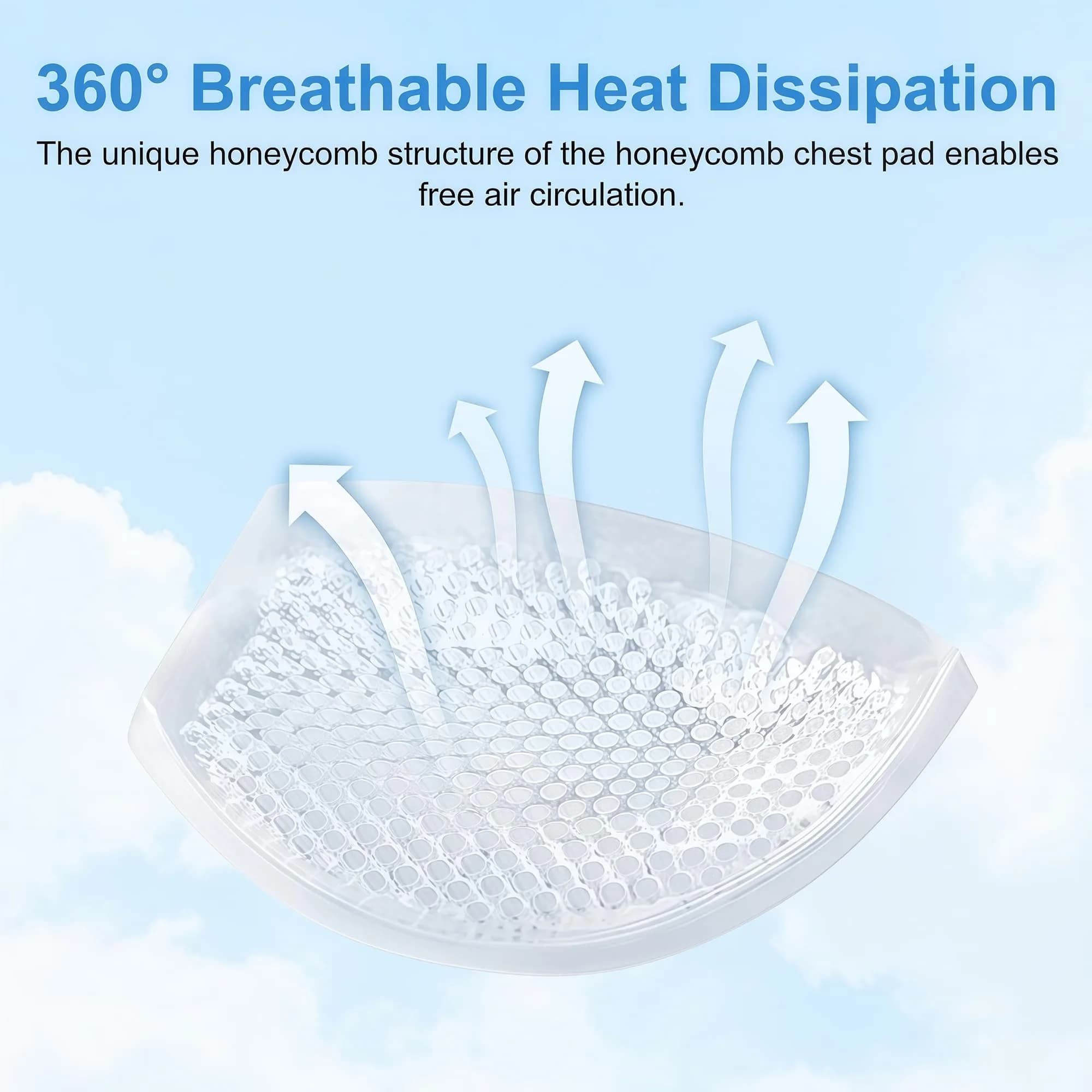 ericotry Clear Silicone Bra Inserts for Swimsuits & Bikinis | Waterproof Breathable Push-up Pads - view 5