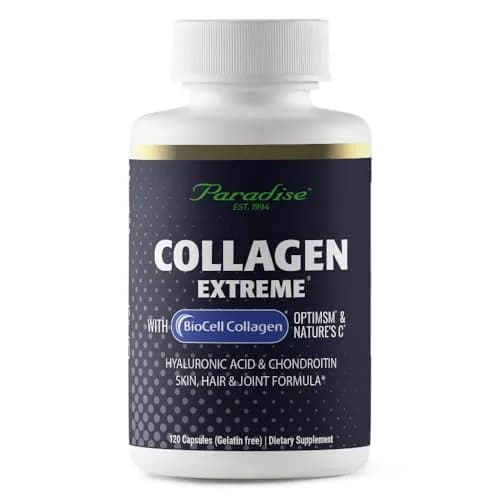 Paradise Herbs Collagen Extreme with BioCell and Nature's C Capsules | Supports Skin, Joints & Hair (120 capsules) thumbnail 1