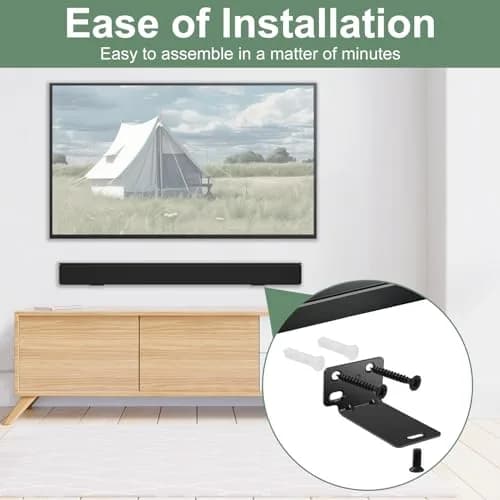 Dinghosen Wall Mount Bracket for Bose Soundbar 300, 500, 600, 700, 900, WB-300, SoundTouch 300, Black | Stainless Steel thumbnail 5