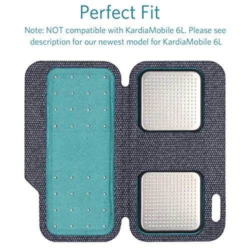 CoBak Carrying Case for Kardia Mobile EKG Monitor | Compact, Magnetic Closure, Skin-Friendly Microfiber, Fits in Pocket thumbnail 2