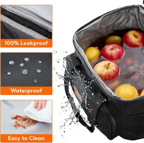 Lifewit Insulated Lunch Box for Men, 15L | Large Cooler Bag with Zipper & Shoulder Strap thumbnail 5
