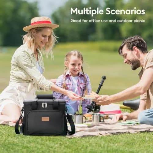 Lifewit Insulated Lunch Box for Men, 15L | Large Cooler Bag with Zipper & Shoulder Strap thumbnail 7