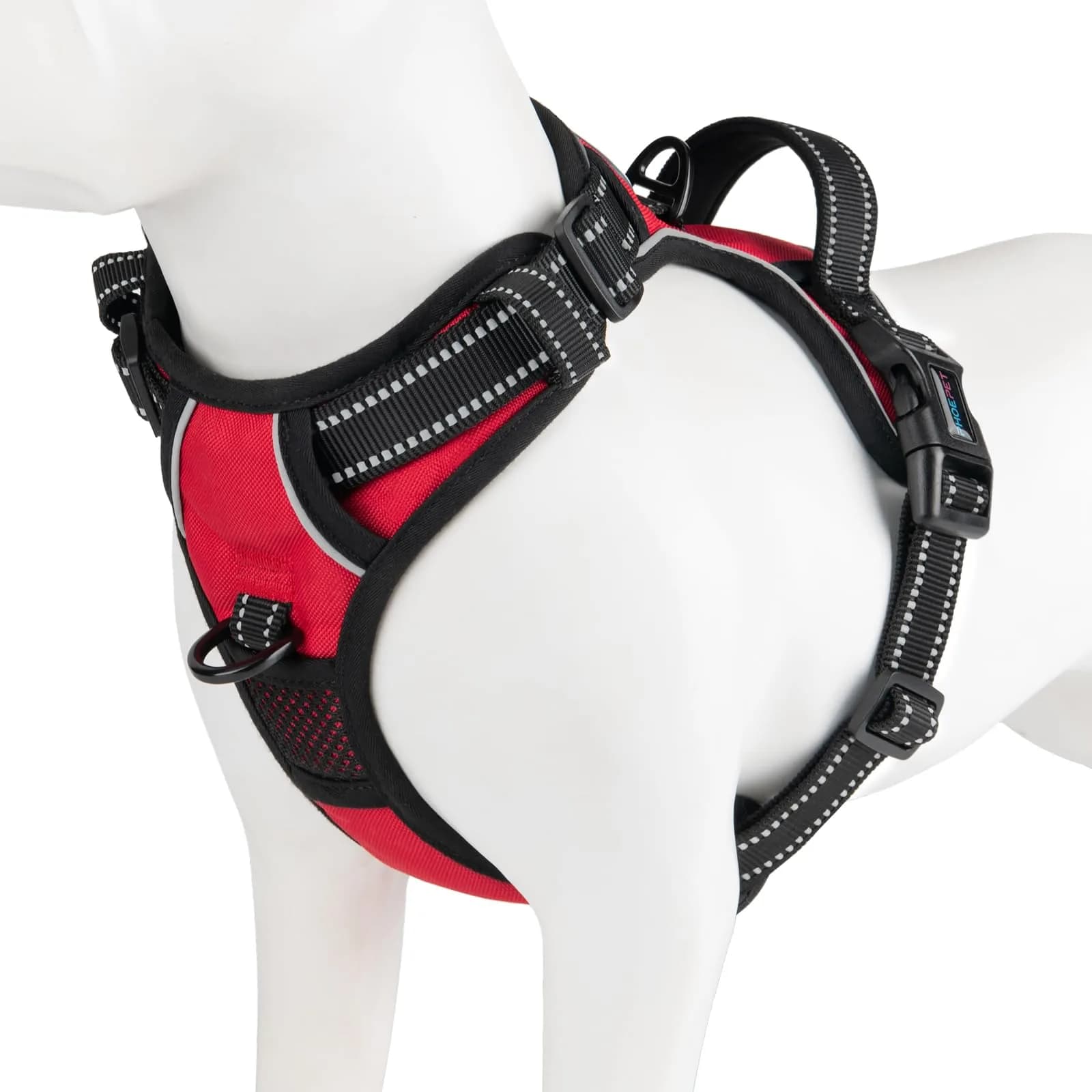 PHOEPET Reflective Dog Harness No Pull Large Breed Vest | Adjustable, Breathable Oxford, Reflective Material