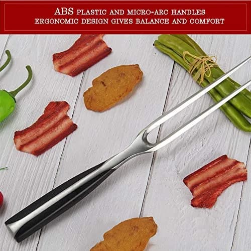 KILA JOJO Chef Pro Stainless Steel Carving Fork 12 Inch | Durable, Ergonomic Meat & Poultry Tool thumbnail 5