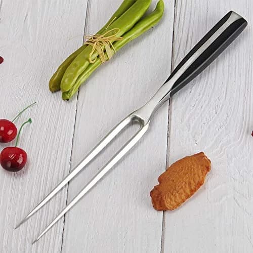 KILA JOJO Chef Pro Stainless Steel Carving Fork 12 Inch | Durable, Ergonomic Meat & Poultry Tool thumbnail 3