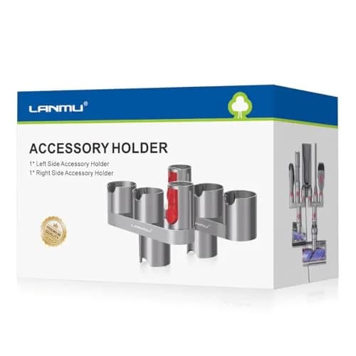 LANMU Accessory Holder for Dyson V15 V11 V10 V8 V7 Outsize Gen5 Vacuum Cleaners | Drill-Free Docking Station Organizer with 6 Slots thumbnail 1