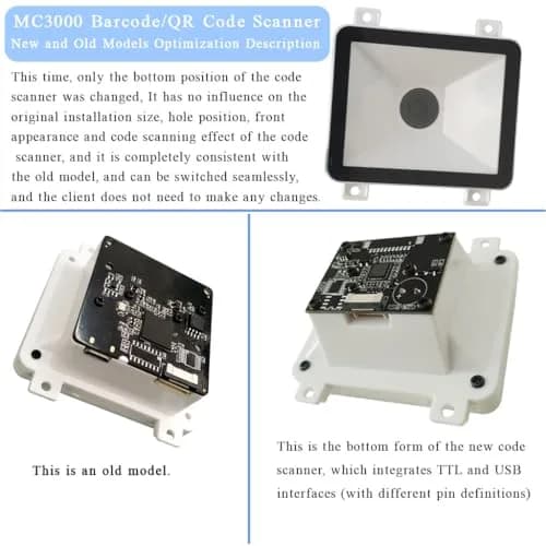 Maikrt Embedded QR Code Scanning Module USB and UART Serial Port Barcode Scanner Identification Module with 5V Power | Omni-directional Auto Sense Scan Mode thumbnail 7