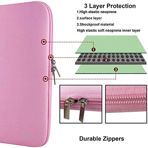 Naukay 15.6 Inch Laptop Sleeve | Water-Resistant Neoprene Case for Notebook & Tablet thumbnail 3