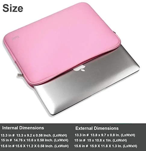 Naukay 15.6 Inch Laptop Sleeve | Water-Resistant Neoprene Case for Notebook & Tablet thumbnail 4