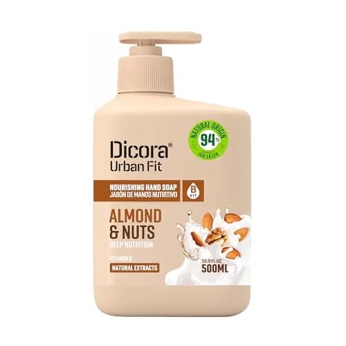 Dicora Urban Fit Nourishing Hand Soap Almond and Nuts 500ml (16.9 Fl Oz) | Gentle Moisturizing Hand Wash thumbnail 1