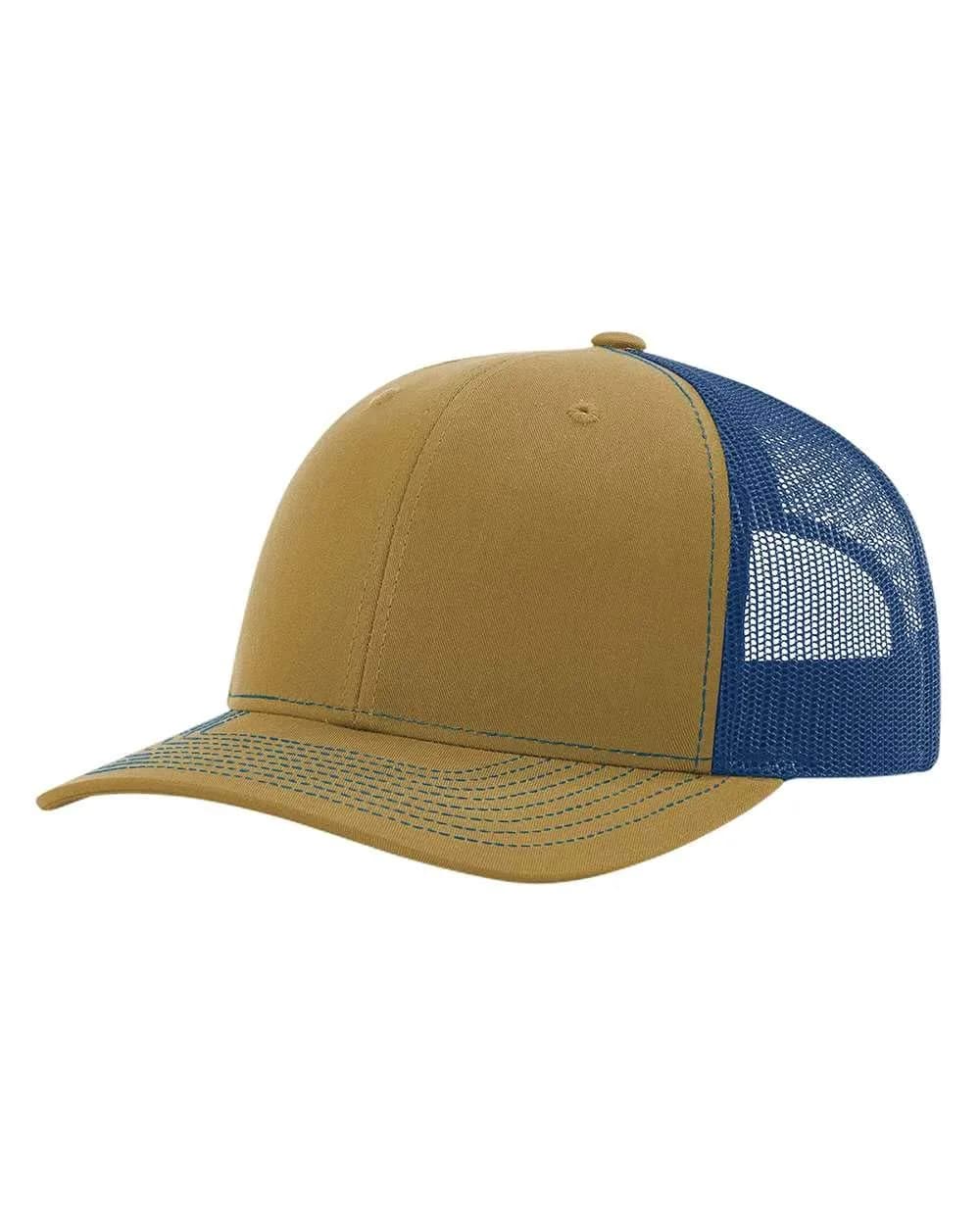 Richardson Red/White/Heather Grey Unisex Trucker Baseball Cap - One Size thumbnail 2