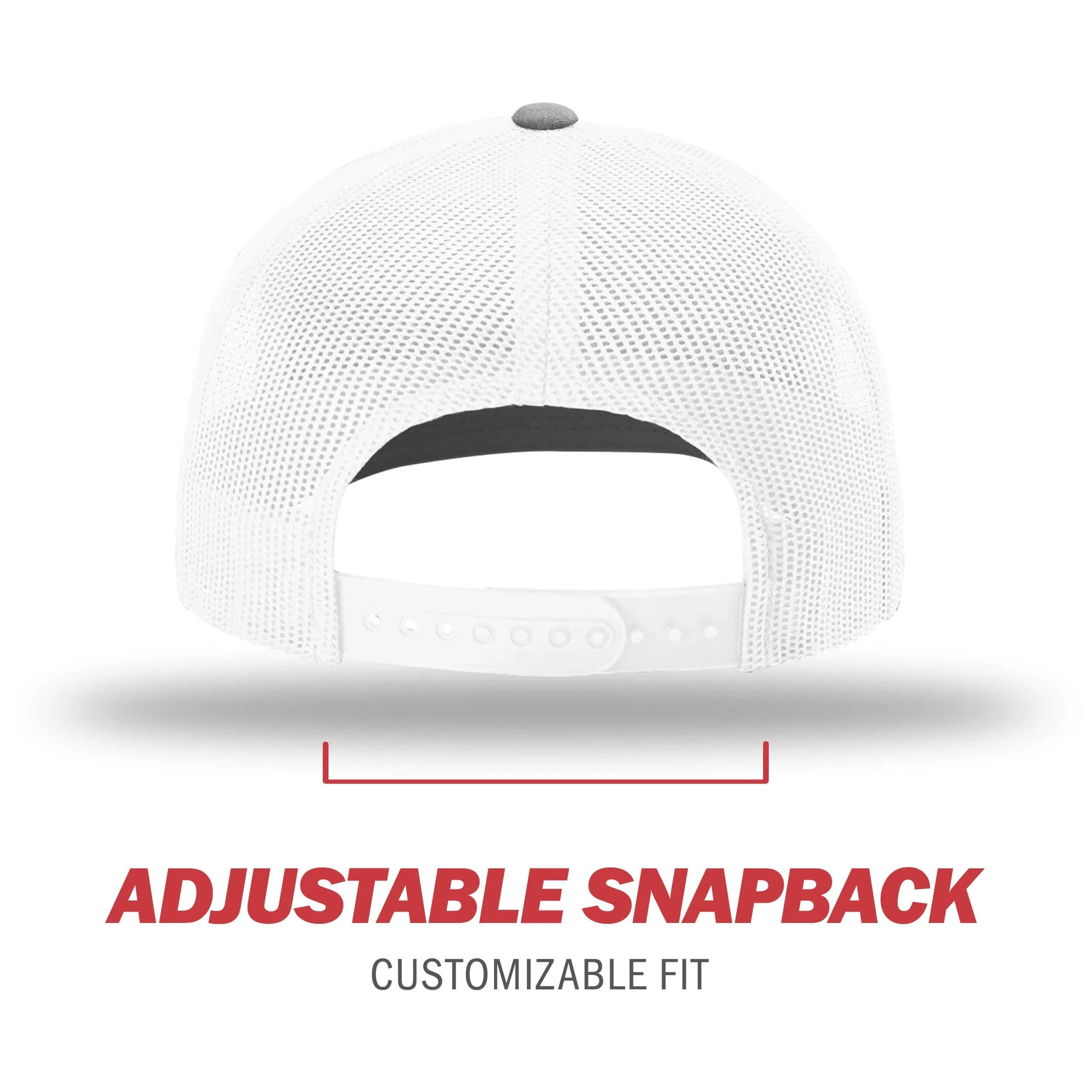 Richardson 112 Trucker Baseball Cap - Black/White/Heather Grey, One Size - view 4